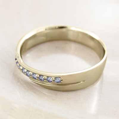 タンザナイト リング 12月の誕生石 k10イエローゴールドの画像