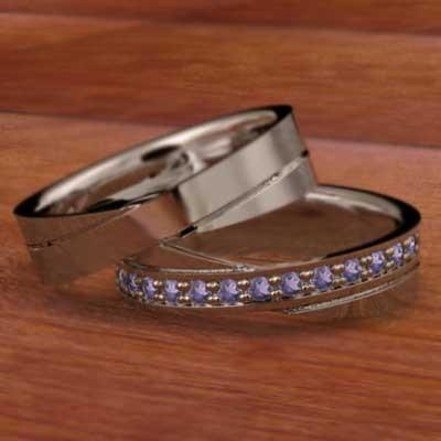 2月の誕生石 アメジスト(紫水晶) 指輪 k10ピンクゴールド ペアリング_2