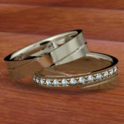 リング 3月の誕生石 ペアリング K10 アクアマリン_2