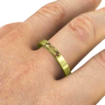 18金イエローゴールド 11月誕生石 スリーストーン (黄水晶)シトリン 指輪の画像