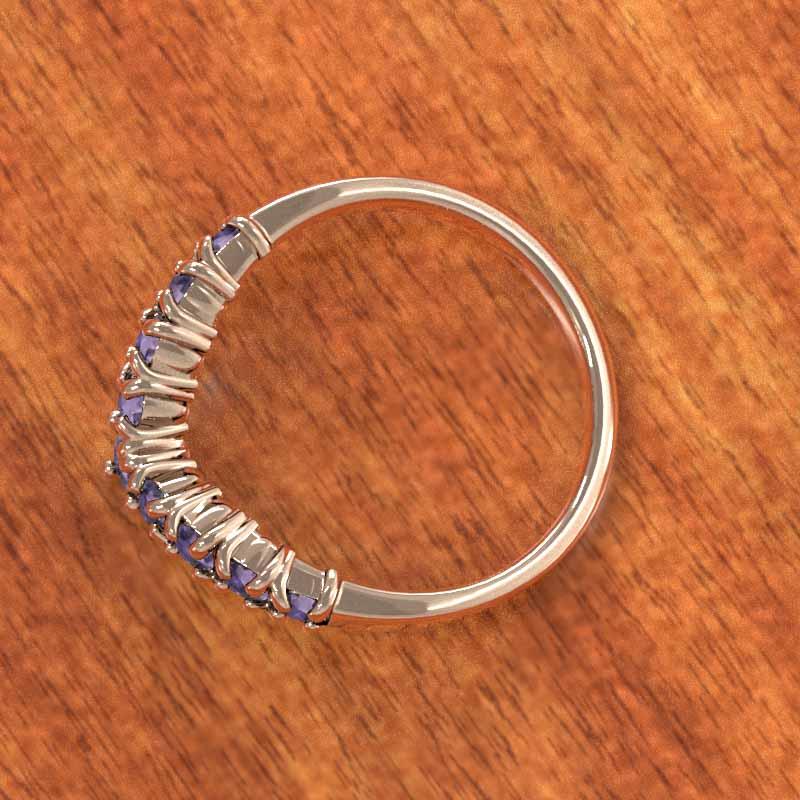 10金ピンクゴールド リング アメシスト(紫水晶) 2月の誕生石の画像