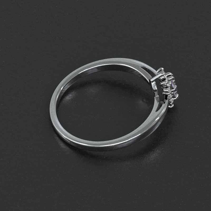 アメシスト(紫水晶) 白金（プラチナ）900 リング 2月の誕生石の画像