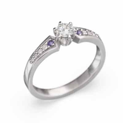 人気販売店 白金（プラチナ）900 婚約指輪 アメシスト(紫水晶) アメシスト(紫水晶) 2月誕生石