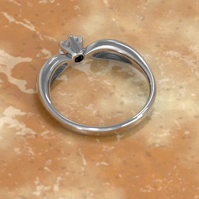 エンゲージリングにも リング 約0.20カラット プラチナ900 天然ダイヤモンド 一粒石 4月誕生石の画像