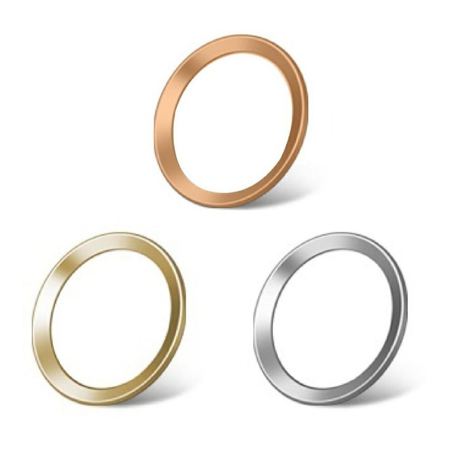 3枚セット Iphoneホームボタンシール Touchid 指紋認証可能 アイフォンボタン シルバー 保護シール