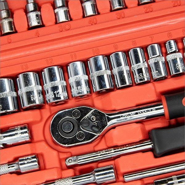 ラチェット 工具セット 46pcs ラチェットハンドル ビットソケット