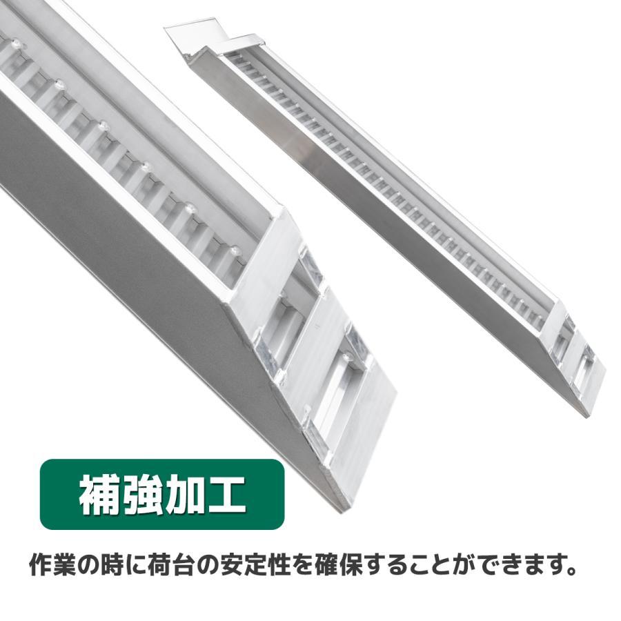 アルミラダーレール 14.5kg 2本セット アルミブリッジ アルミスロープ