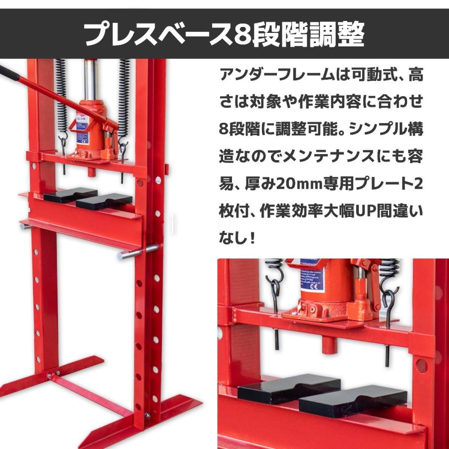 １２トン　油圧プレス 油圧プレス 12t 油圧プレス機 12トン メーター付き 門型 プレス機