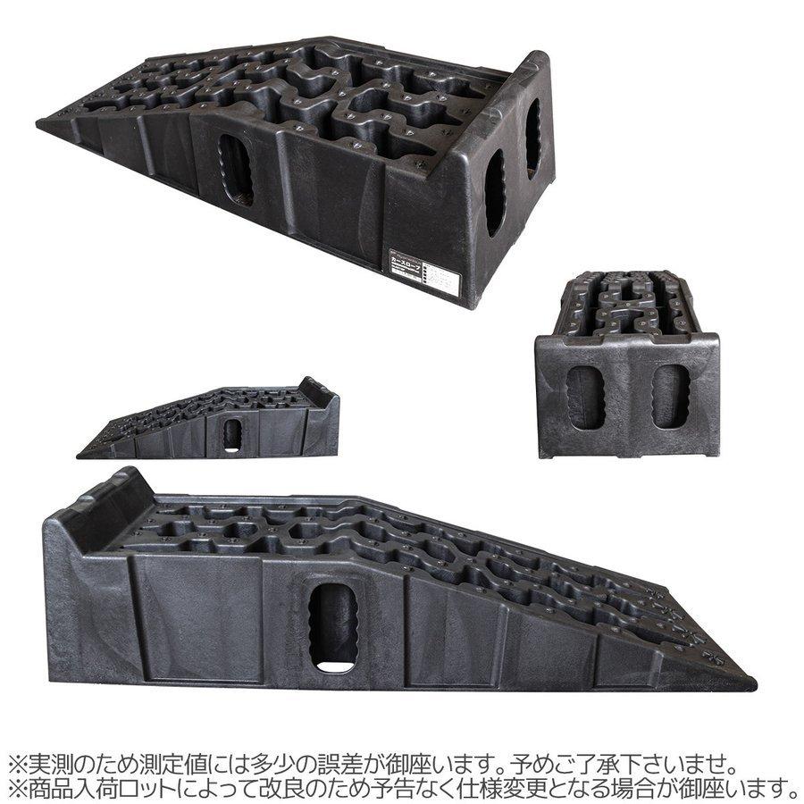 カースロープ 樹脂製 タイヤスロープ 耐荷重6000kg (2台使用 
