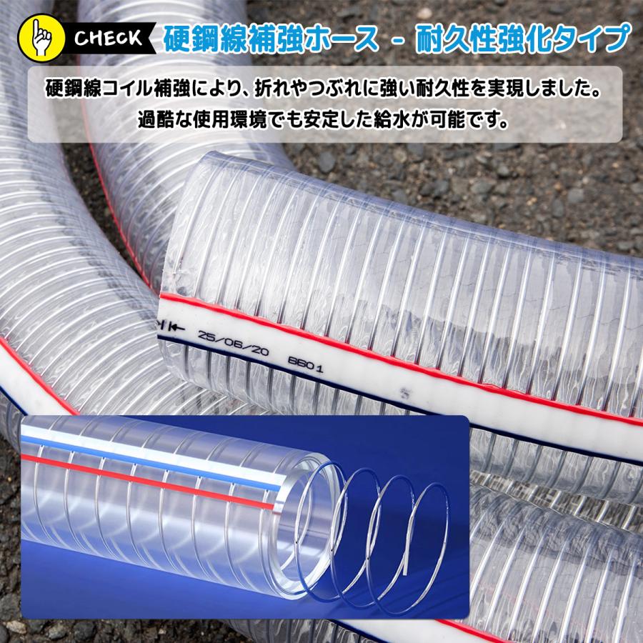 3インチ(76.2mm) エンジンポンプ 吸水ホース 6m サクションホース 