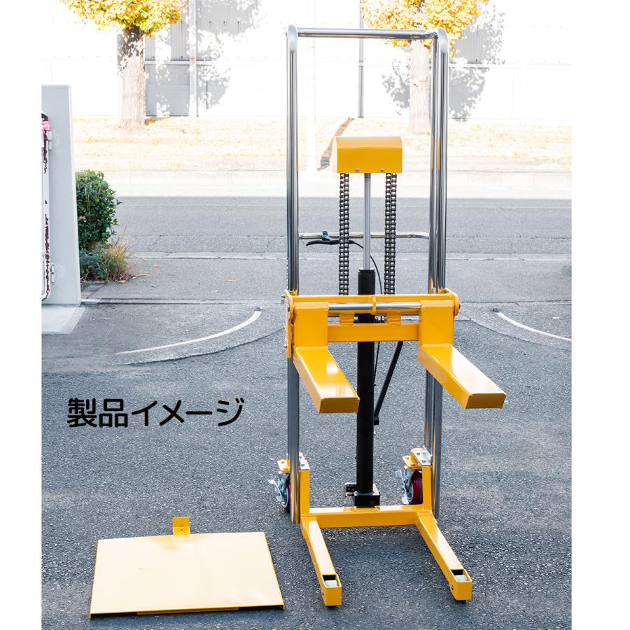 1台2WAY ハンドフォークリフト 最大積載400kg 最高位1500mm 