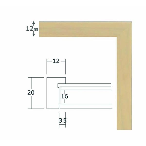 〔角額〕細い木製正方形額・壁掛けひも・紫外線から作品を守るUVカットアクリル付き 9102 150角(150×150mm)「乳白」 :ds