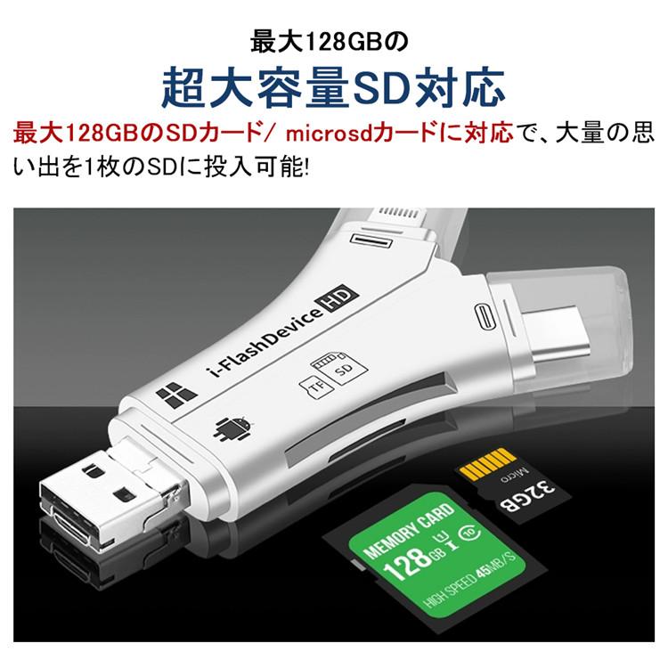 カードリーダーusb3.0 iphone 読み取り USBメモリ 写真 保存 スマホ データ 高速移行｜skycos｜11