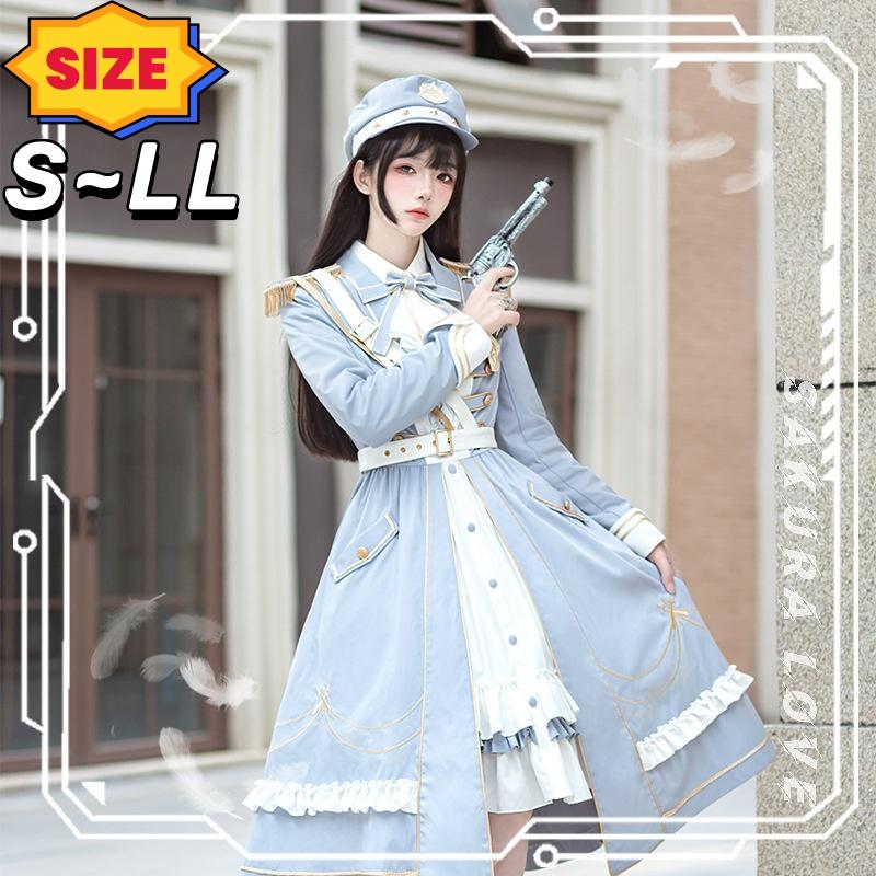 ミニロリ 軍服ロリータ 海軍 レディース ミリタリーロリィタ ミニロリ 軍服ロリータ 海軍 レディース ミリタリーロリィタ