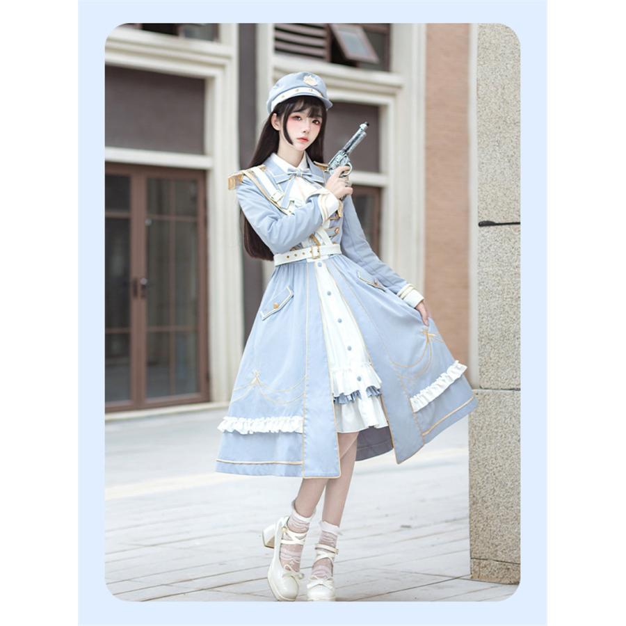 ミニロリ 軍服ロリータ 海軍 レディース ミリタリーロリィタ ミニロリ 軍服ロリータ 海軍 レディース ミリタリーロリィタ