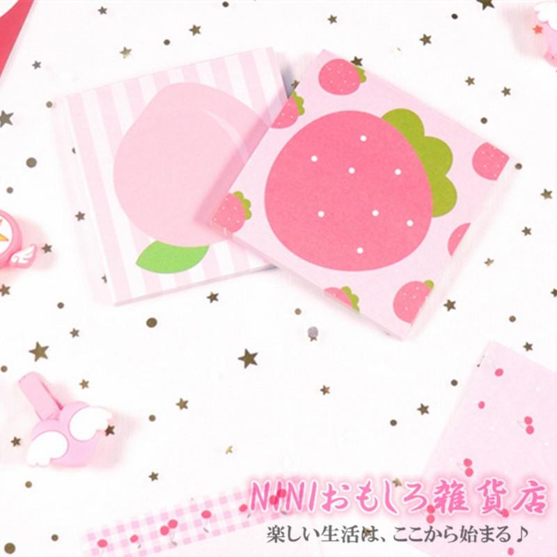 6点セット 文房具 付箋 強粘着 メモ ポストイット ふせん ピンク 可愛い 果物 おもしろ ランダムに発送 Nini0318 3 Ninicosおもしろアイデア雑貨店 通販 Yahoo ショッピング