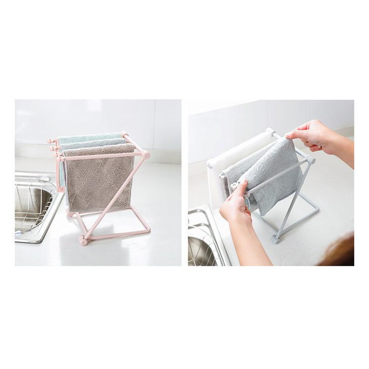 3点セット キッチン布巾ハンガー 雑巾掛け タオルラック 収納ラック 折り畳み式 小型 物干し 台所 収納 グレー 折りたたみ ふきん 掛け Nini00 8 Ninicosおもしろアイデア雑貨店 通販 Yahoo ショッピング