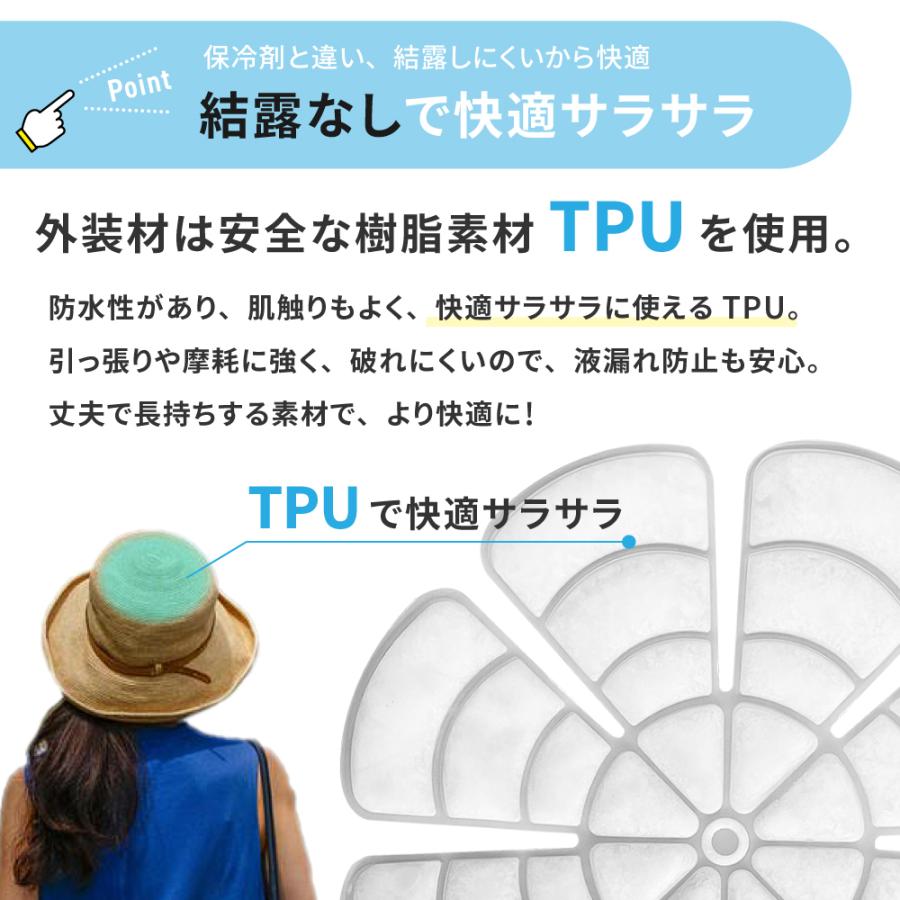 アイスパッド 28度 自然凍結 アイスシート ヘッドクーラー 帽子用保冷