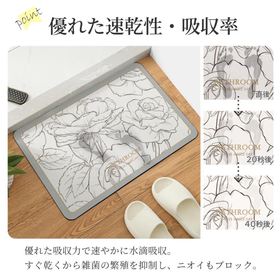 大判珪藻土バスマット☆10箱セット☆ WEIMALL（ウェイモール） 珪藻土バスマット 大判 60cm Lサイズ