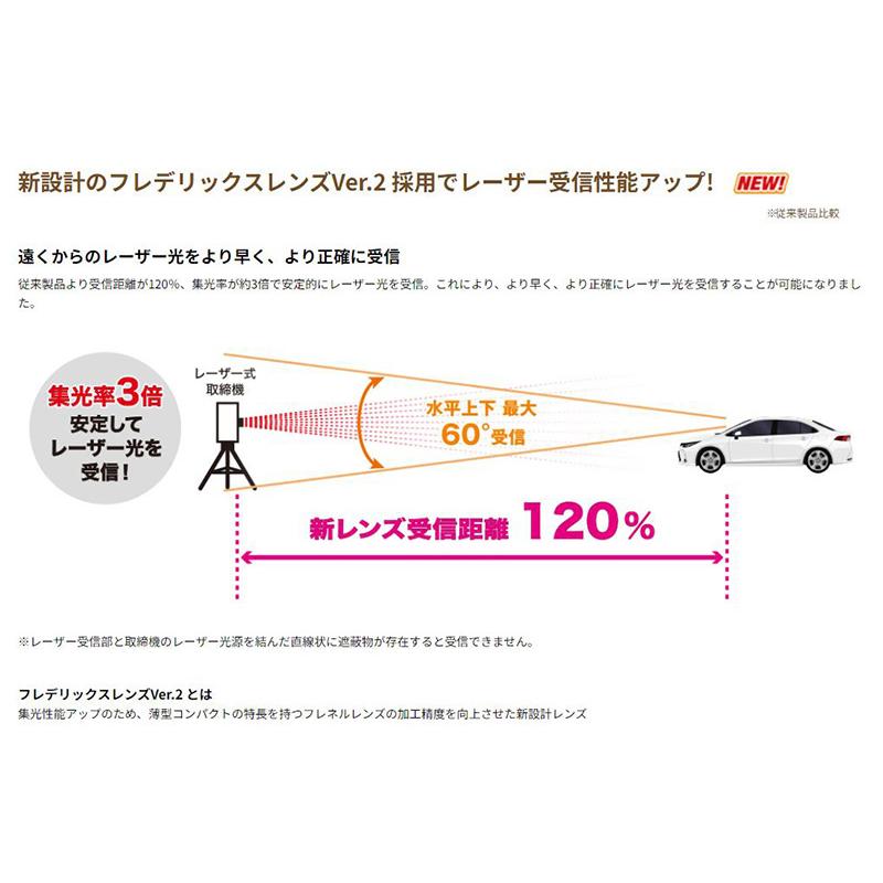 GR-129L cellstar セルスター ASSURA アシュラ レーザー式オービス対応 GPSレシーバー 12V車専用 日本製 3年保証｜skydragon｜02