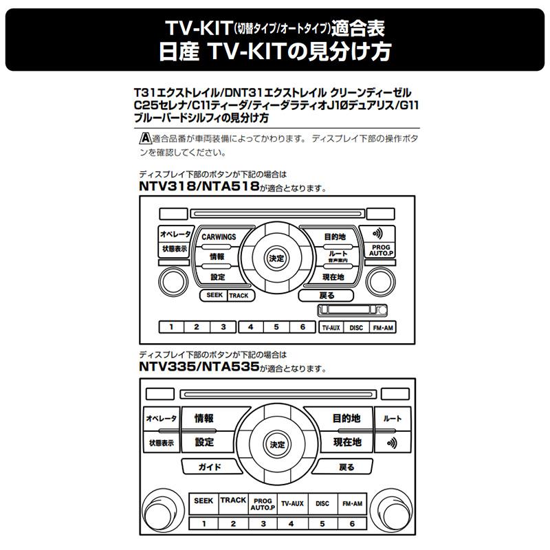 Data System（データシステム） NTA535 テレビキット TV-KIT オート