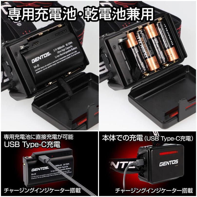 GENTOS（ジェントス） GH-280RG-SET GENTOS Gシリーズ LEDヘッドライト