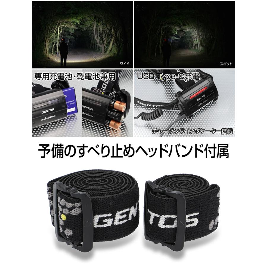 HEAD WARSシリーズ HLP-2503 GENTOS ジェントス LEDヘッドライト 630