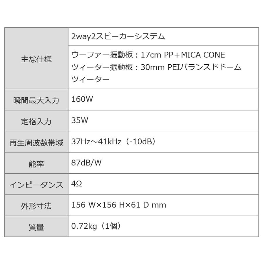 ケンウッド KFC-RS175 KENWOOD 17cm 2way2スピーカーシステム