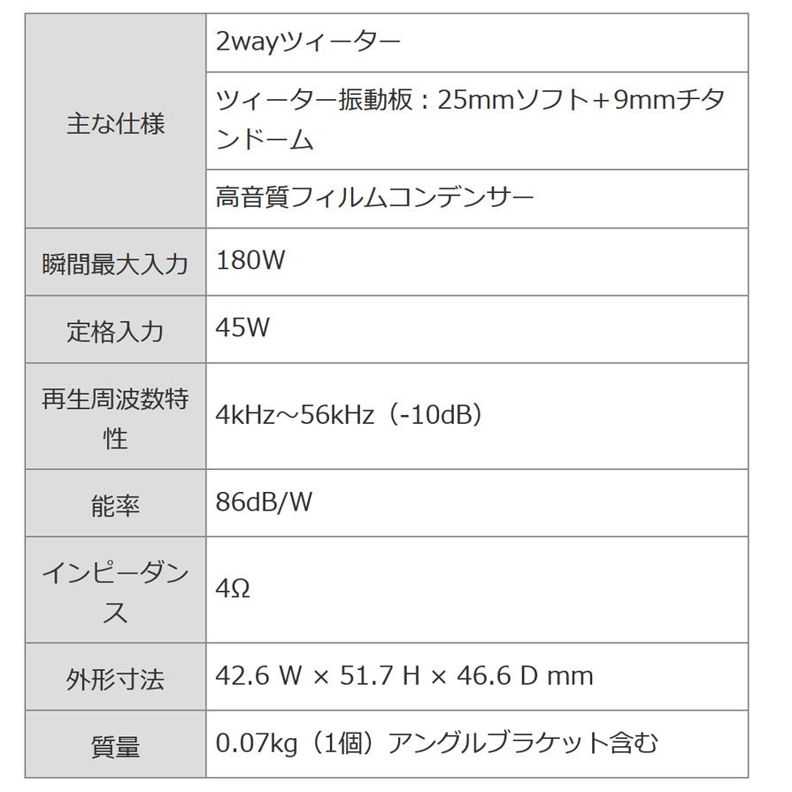 KFC-ST1005 KENWOOD ケンウッド 25mmチューンアップ・2wayツィーター トゥイーター カースピーカー ハイレゾ対応 ブラケット付属｜skydragon｜03