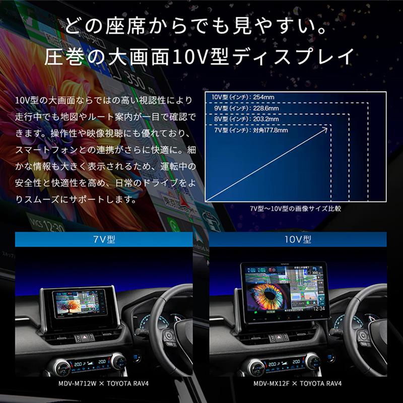 彩速ナビ MDV-MX12F KENWOOD ケンウッド 10V型フローティングモデル
