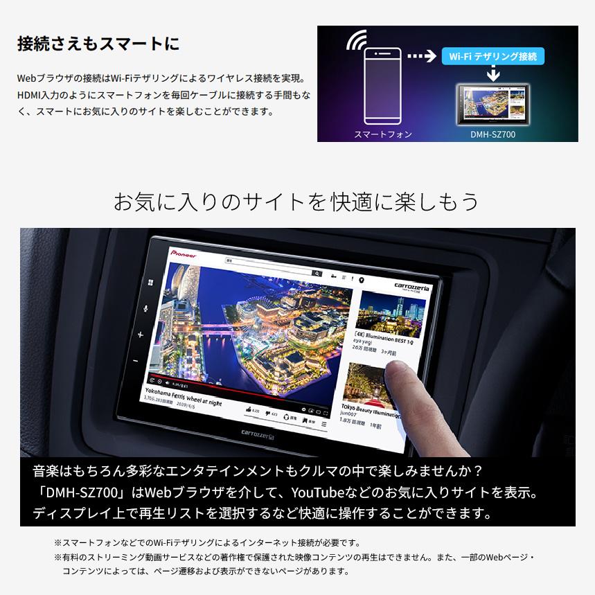 カロッツェリア DMH-SZ700 パイオニア 6.8型モニター内蔵apple カロッツェリア DMH-SZ700 パイオニア 6.8型モニター内蔵apple