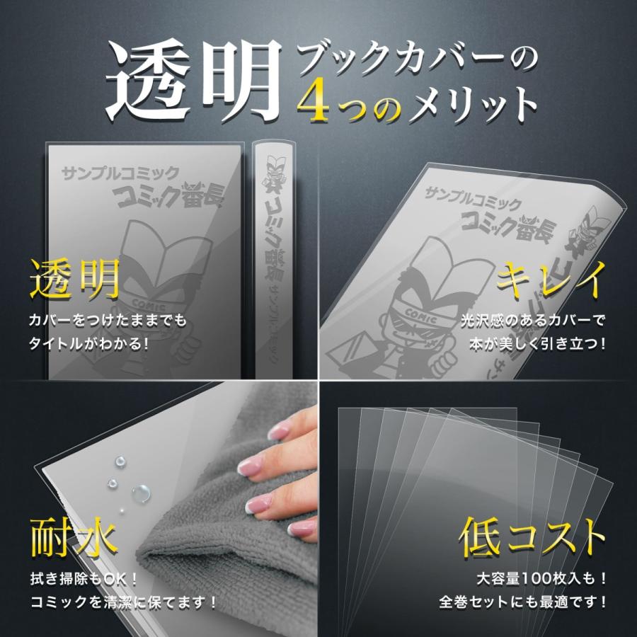 透明ブックカバー コミック番長 文庫サイズ 厚口タイプ 100枚 Ay V 11 Sky Factory Tokyo 通販 Yahoo ショッピング