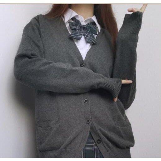 カーディガン スクールカーディガン ニットカーディガン カジュアル Vネック 正統派 トップス セーター 長袖 オールシーズン フォーマル Jk制服 21最新のスタイル