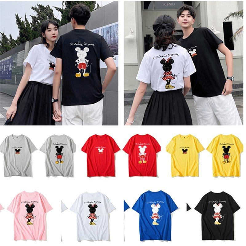 ディズニー ミッキー 半袖シャツ ペアｔシャツ トップス カットソー メンズ レディース お揃い ご夫婦 友達 カップル ペアルック 男女兼用 Nzwttkp6nn Www Patstune Com