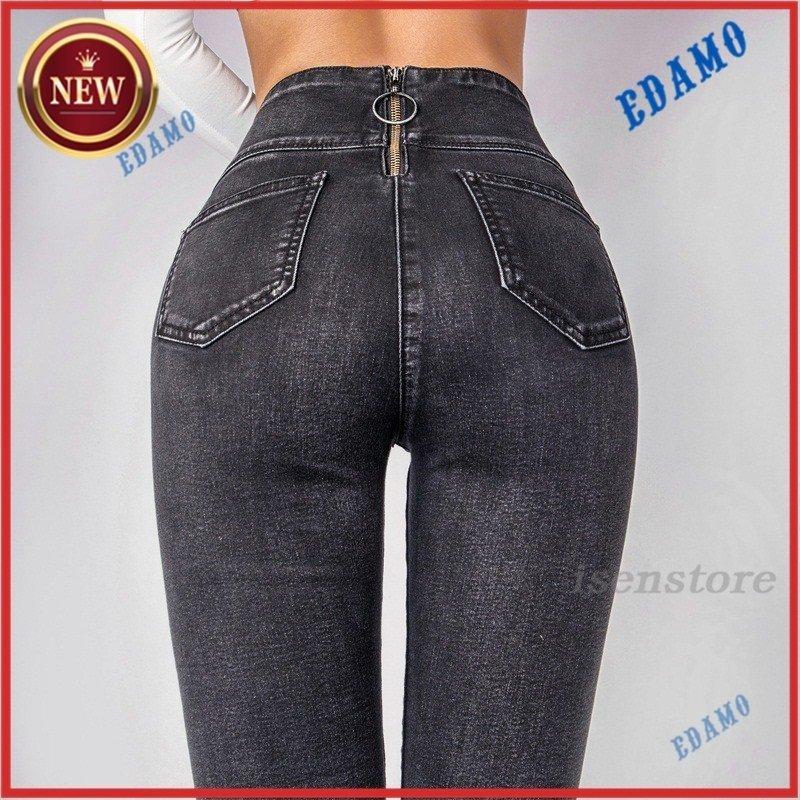 バックファスナー 美脚 美尻 スキニー デニム パンツ レディース レギンス ジーンズ ストレッチ着痩せ ハイウエスト レースアップ 女性 カジュアル Mos 275 Skyhomeストア 通販 Yahoo ショッピング