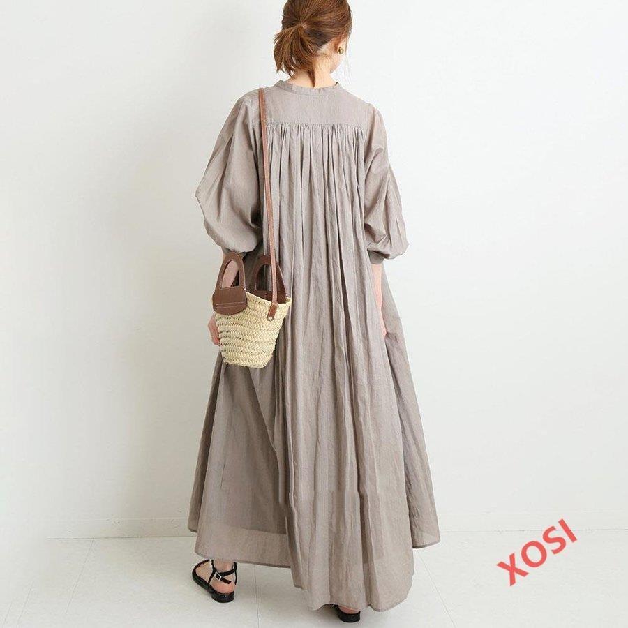 ワンピース 冬 きれいめ ゆったり ロングワンピース レディース マキシ 無地 春秋 30代 40代 きれいめ 冬 春夏 着痩せ 韓国風 おしゃれ Ol通勤 二次会 ファッション