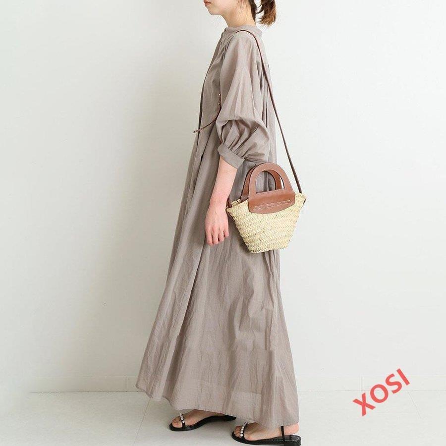 ワンピース 冬 きれいめ ゆったり ロングワンピース レディース マキシ 無地 春秋 30代 40代 きれいめ 冬 春夏 着痩せ 韓国風 おしゃれ Ol通勤 二次会 ファッション