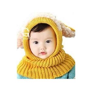 うさぎちゃん風 ニット帽 ベビー用 ニット帽子 キッズ 防寒 男児 女児 うさ耳 ネックウォーマー付きベビーニット 赤ちゃん Y0002 Yume Store 通販 Yahoo ショッピング