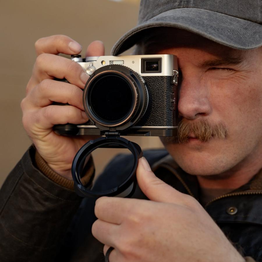 PolarPro MagFlip フード FUJIFILM X100VI用 真鍮製 49mm