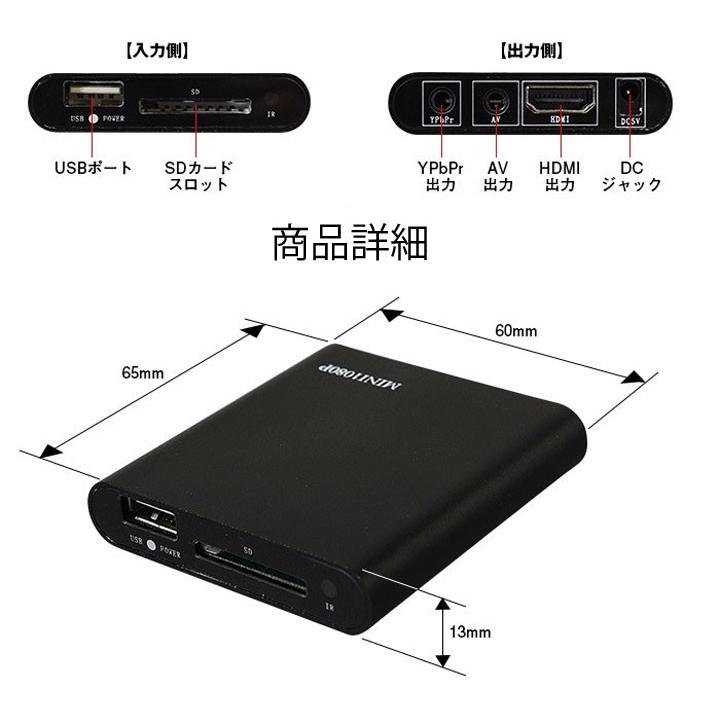 ポータブルメディアプレイヤー 1080P レジューム再生 動画 音楽 写真