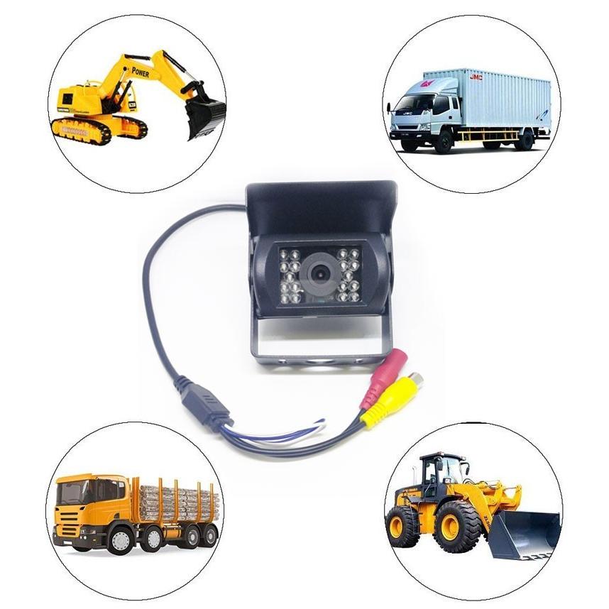 12V/24V バックカメラ 鏡像/正像切替 トラック、重機