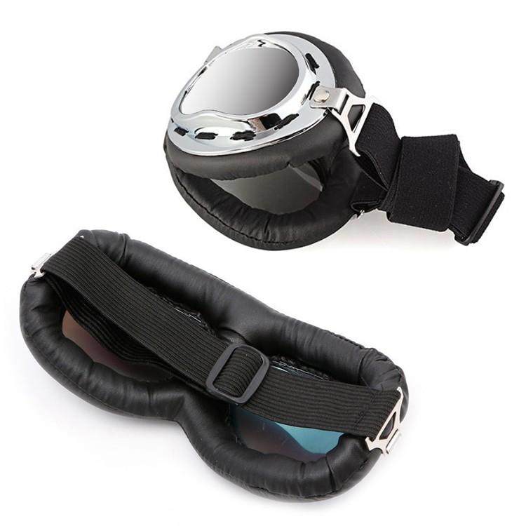 ヴィンテージタイプゴーグル ヘルメット用ゴーグル フリーサイズ 伸縮