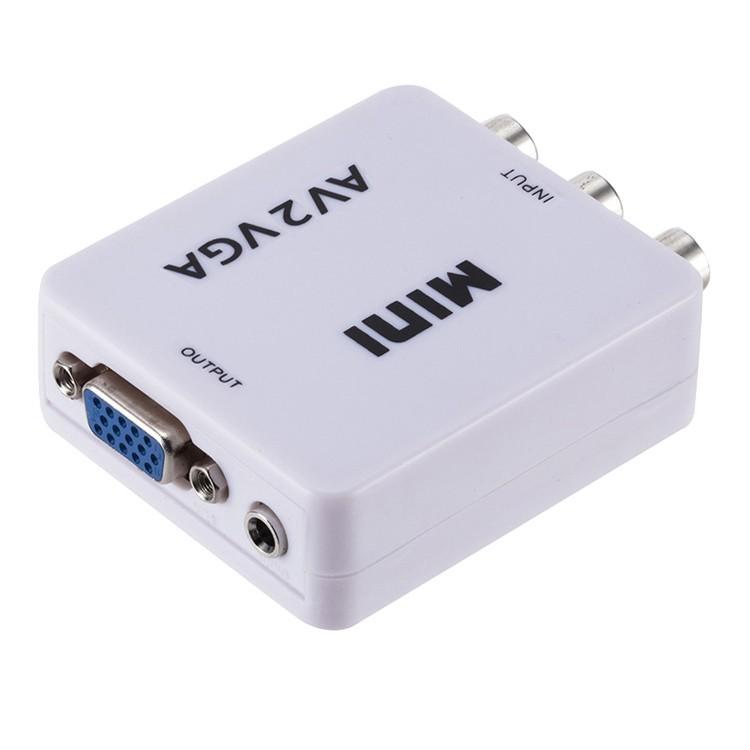 AV TO VGA  AV RCA CVBS信号をVGA信号に変換 VGAモニターに出力 VGAコンバーター 3.5mmオーディオ出力対応 DVR DVDプレイヤー CCTVカメラなどに AVTOVGAWH｜skynet｜04