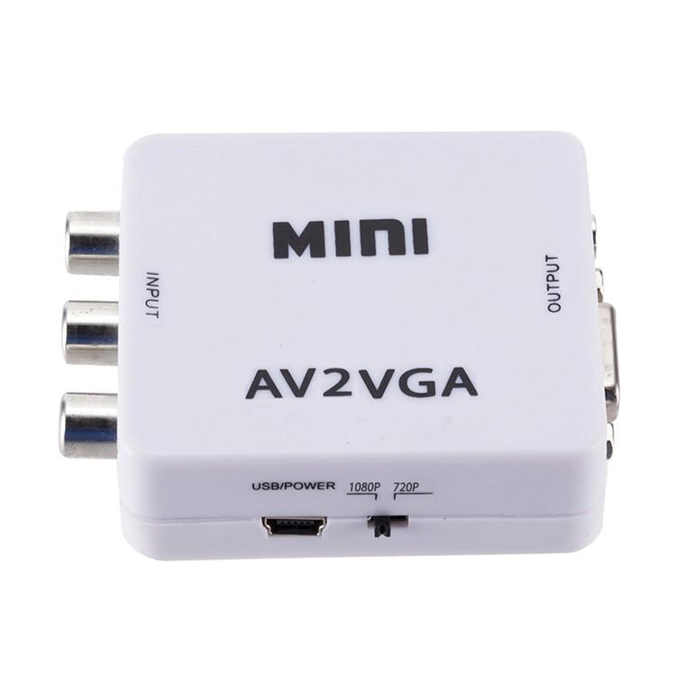 AV TO VGA  AV RCA CVBS信号をVGA信号に変換 VGAモニターに出力 VGAコンバーター 3.5mmオーディオ出力対応 DVR DVDプレイヤー CCTVカメラなどに AVTOVGAWH｜skynet｜05