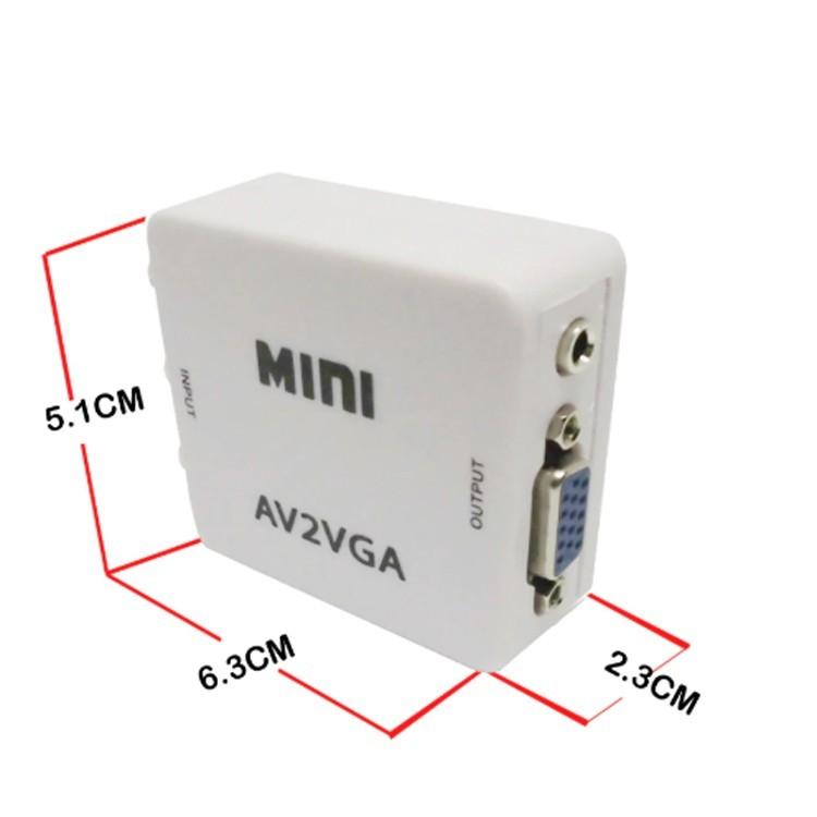 AV TO VGA  AV RCA CVBS信号をVGA信号に変換 VGAモニターに出力 VGAコンバーター 3.5mmオーディオ出力対応 DVR DVDプレイヤー CCTVカメラなどに AVTOVGAWH｜skynet｜08