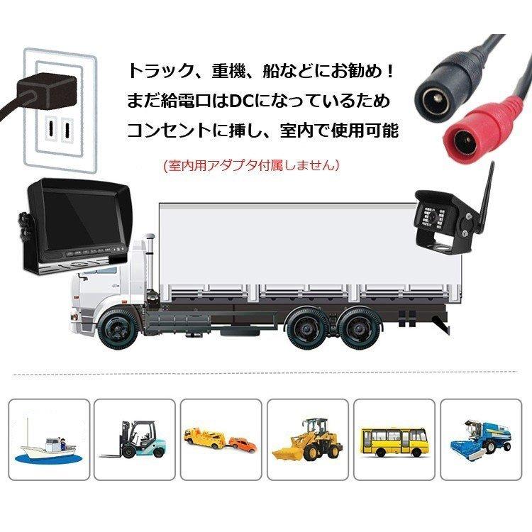 デジタル式無線DVRセット ワイヤレスカメラ4個 4CH同時録画可 DC12-24V