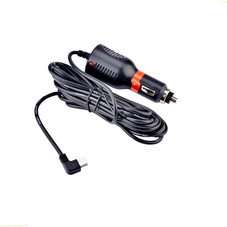 電源用シガーソケットケーブル 約3.5m 入力12V/24V両対応 5V/2A出力