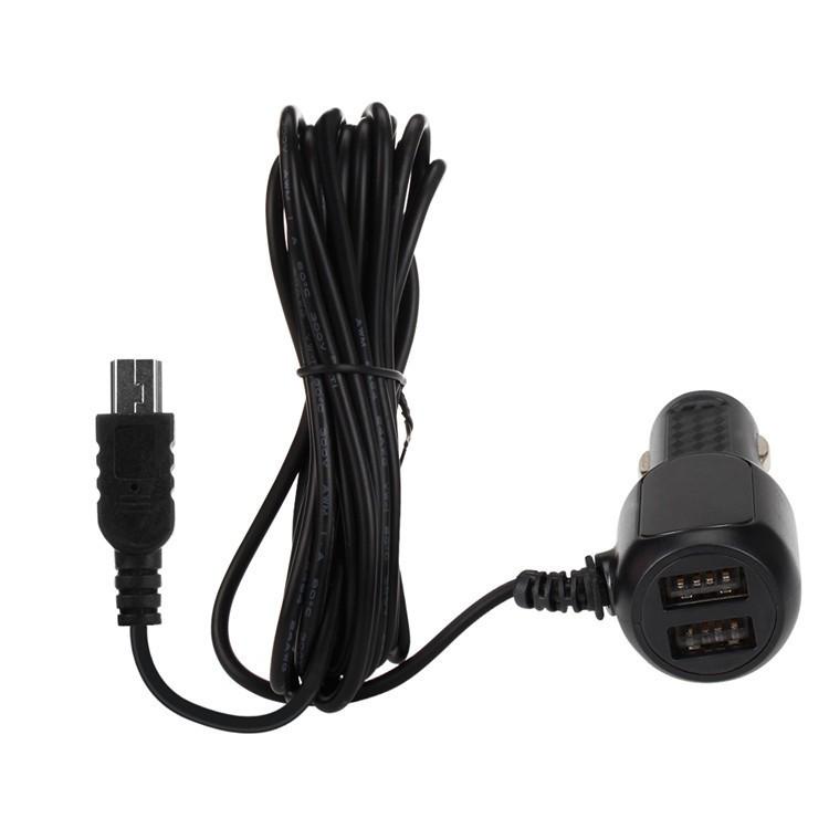 マルチ機能シガー給電器 3in1 スマホ充電シガーソケット L字型miniUSB
