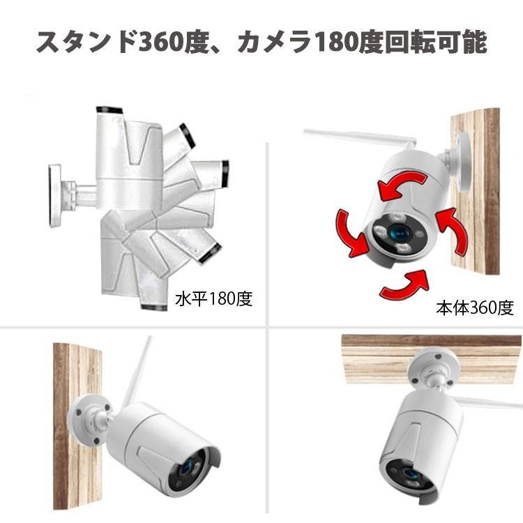 無線カメラ4台と録画NVRデッキセット 防犯 監視 技適認証取得 1080P