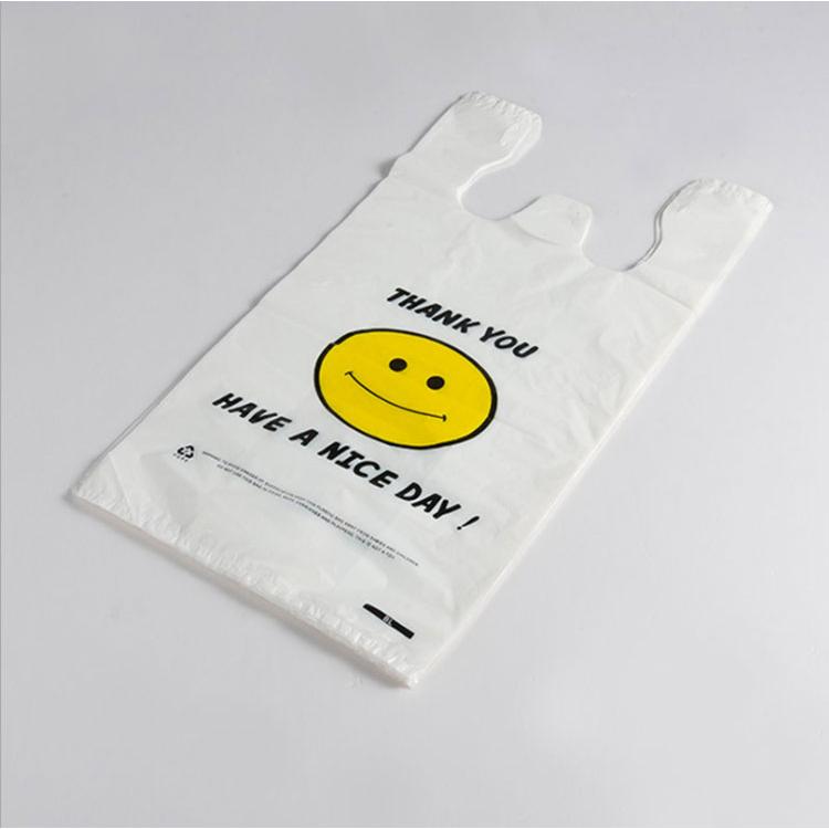 エプロン8900円一6900円手さげ袋3980円一2980円2点で9880円 手提げ袋 レジ袋 笑顔デザイン 2束計100枚 お買い得 7月1日スタートの